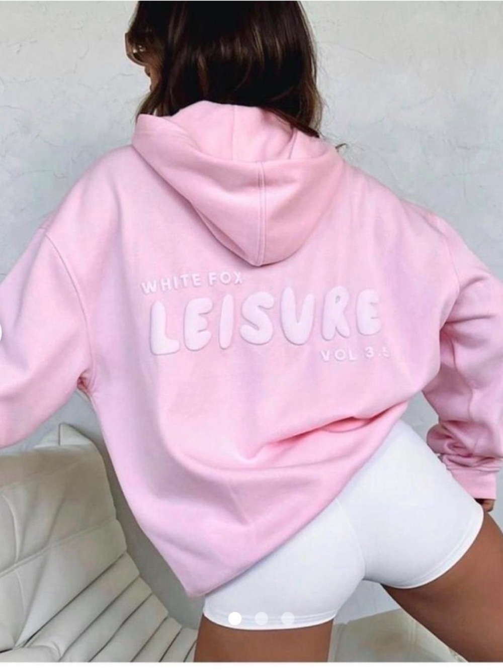 White Fox Boutique Pink Pullover Hoodie